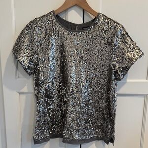 Abercrombie & Fitch Women’s Sequin Top